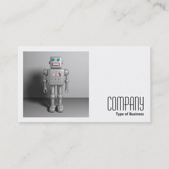 Carte De Visite Photo carré (v2) - Robot (Devant)
