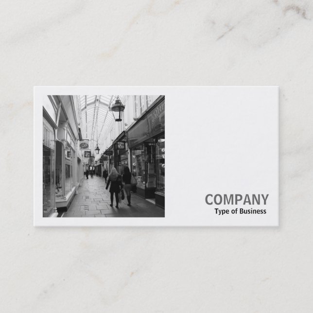 Carte De Visite Photo carré (v2) - Salle de shopping (Devant)