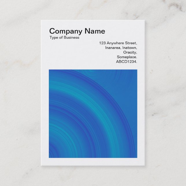 Carte De Visite Photo carré (v3) - Cercle Abstrait 01 (Devant)