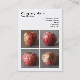 Carte De Visite Photo carré (v3) - Quatre pommes
