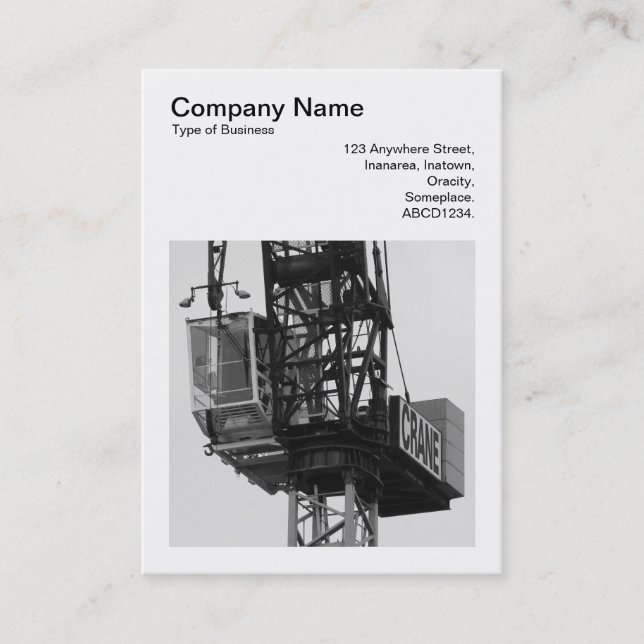 Carte De Visite Photo carré (v3) - Tour Crane 02 (Devant)