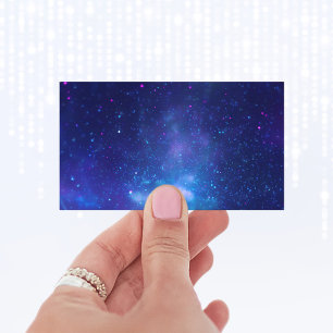 Carte De Visite Photo céleste Aqua Blue Galactic Centre