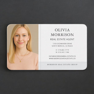 Carte De Visite Photo d'agent immobilier