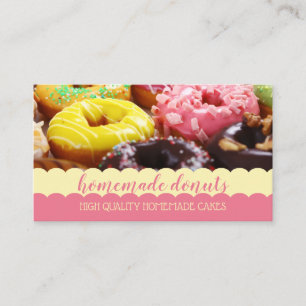 Carte De Visite Photo de beignet délicieux