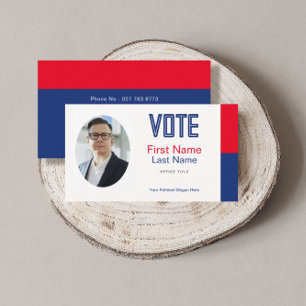 Carte de visite photo de campagne politique modifi