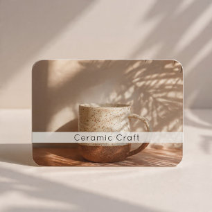 Carte De Visite Photo de code QR de produits céramiques modernes