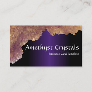 Carte De Visite Photo de cristaux d'Améthyste