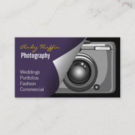 Carte De Visite photo de la morue violette, appareil photo