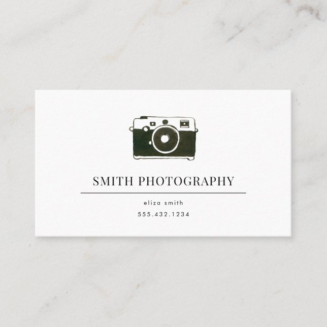 Carte de visite photo de l'aquarelle (Devant)