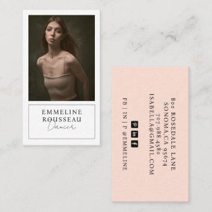 Carte De Visite Photo de mannequin danseur
