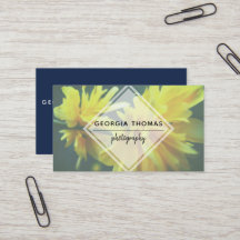 Carte de visite photo Diamant blanc