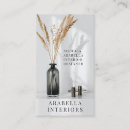 Carte de visite photo du concepteur d'intérieur mo