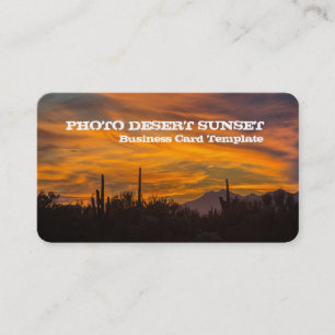 Carte De Visite Photo du désert de Sunset