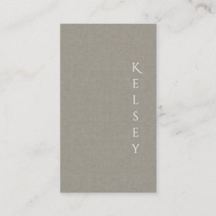 Carte de visite photo élégant en tissu subtil