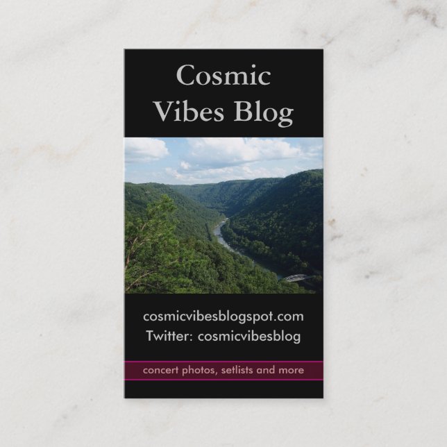 Carte de visite photo Green Mountains (Devant)