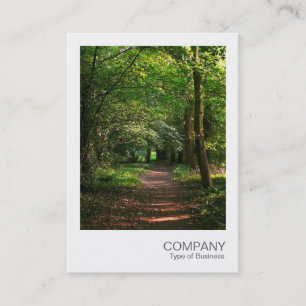 Carte De Visite Photo instantanée 031 - Chemin dans les bois
