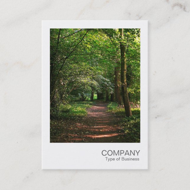 Carte De Visite Photo instantanée 031 - Chemin dans les bois (Devant)