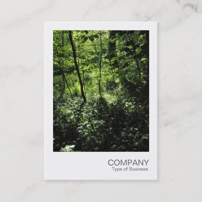 Carte De Visite Photo instantanée 040 - Printemps dans les bois (Devant)
