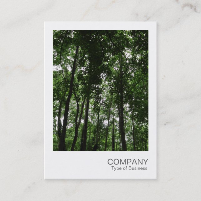 Carte De Visite Photo instantanée 049 - Bois de canopée 01 BW (Devant)