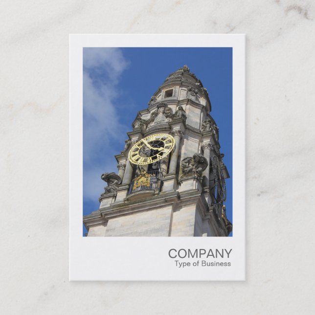 Carte De Visite Photo instantanée 069 - tour d'horloge (Devant)