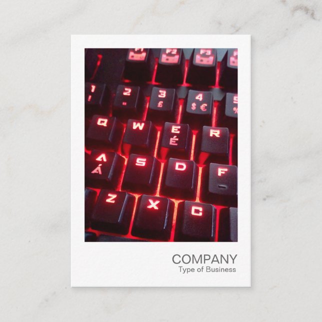 Carte De Visite Photo instantanée - Clavier lumineux (Devant)