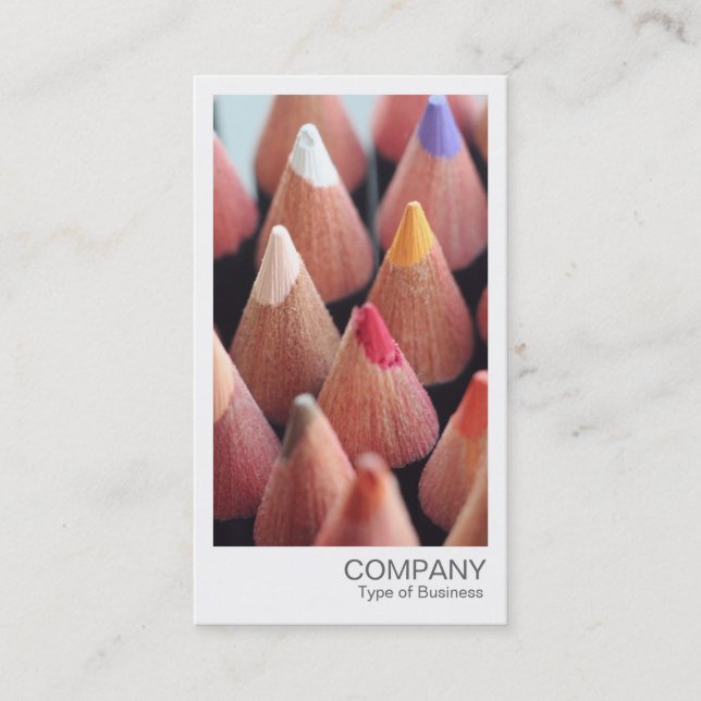 Carte De Visite Photo instantanée - Crayon couleur (Devant)