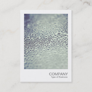 Carte De Visite Photo instantanée - gouttelettes d'eau sur verre 0