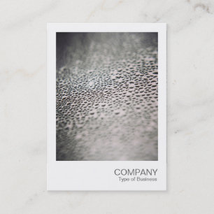 Carte De Visite Photo instantanée - gouttelettes d'eau sur verre 0