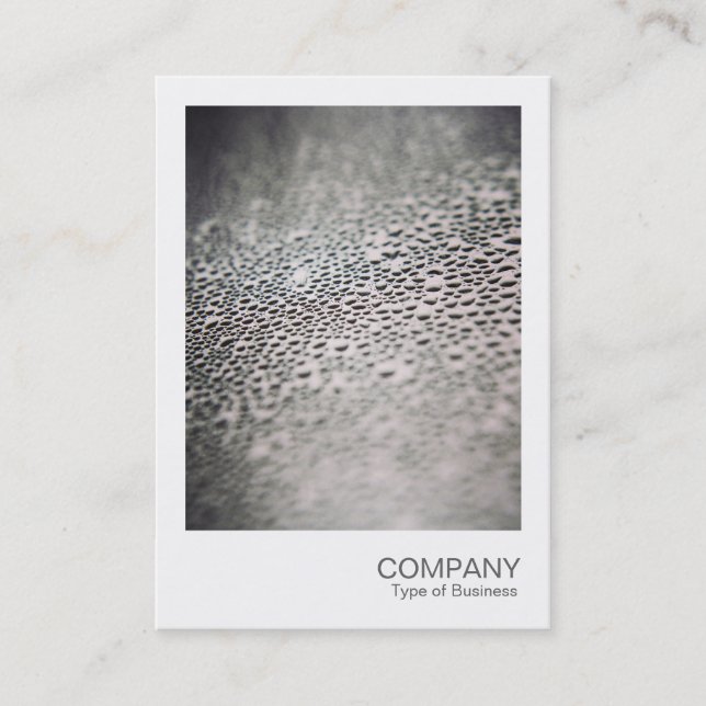 Carte De Visite Photo instantanée - gouttelettes d'eau sur verre 0 (Devant)