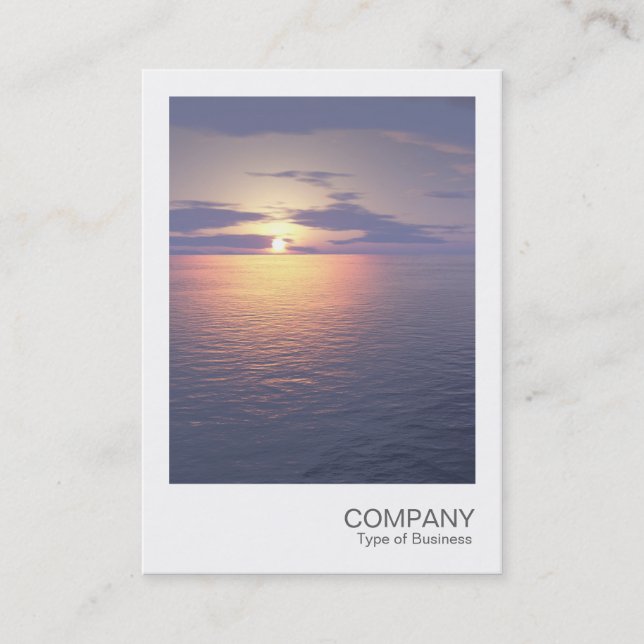 Carte De Visite Photo instantanée - lever/coucher du soleil (Devant)