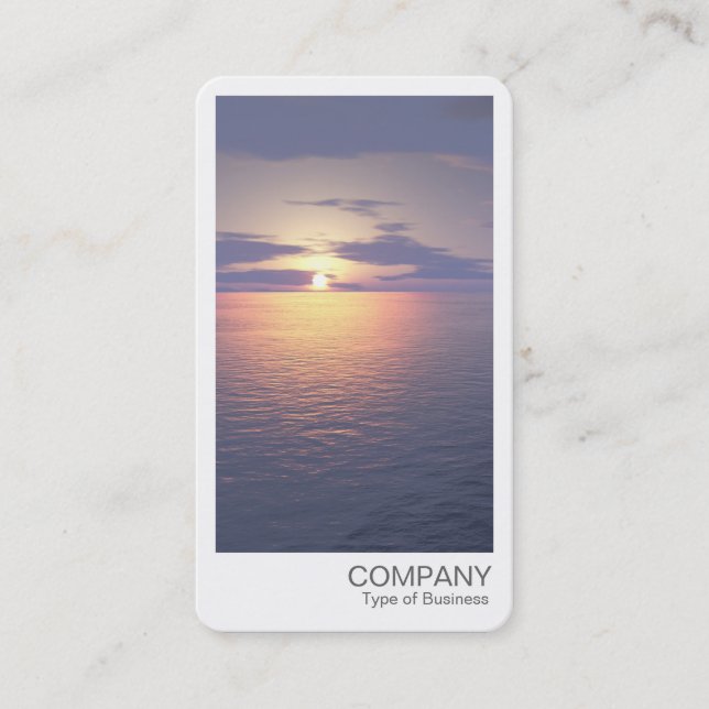 Carte De Visite Photo instantanée - lever/coucher du soleil (Devant)