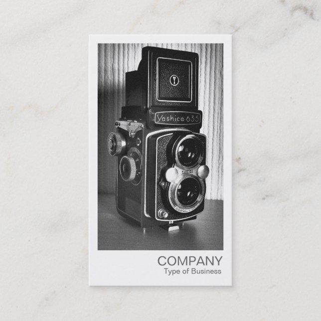 Carte De Visite Photo instantanée - Vieux appareil photo TLR (Devant)