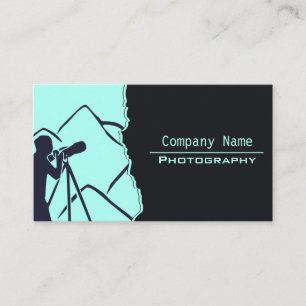 Carte de visite photo minimaliste Ice-Blue