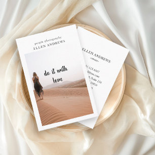 Carte de visite photo minimaliste moderne