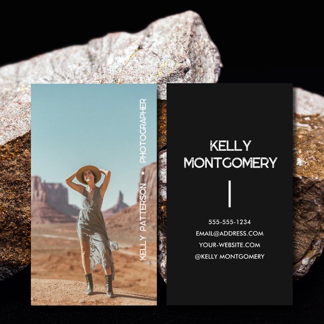 Carte De Visite Photo minimaliste simple (Créateur téléchargé)