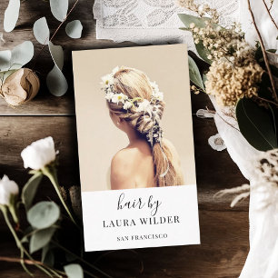 Carte de visite photo moderne Hair Styliste