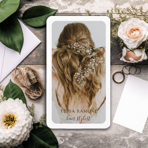 Carte de visite photo moderne Hair Styliste