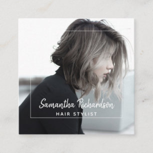 Carte de visite photo moderne Hair Styliste