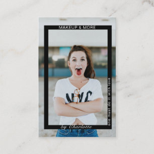 Carte de visite photo moderne tendance