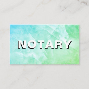 Carte De Visite *~* PHOTO NOTAIRE AQUA BLEU MARBLE Signataire Agen