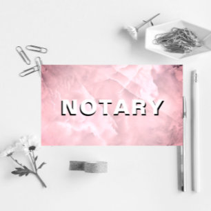 Carte De Visite *~* PHOTO NOTAIRE Dusty Pink MARBLE Signataire Age