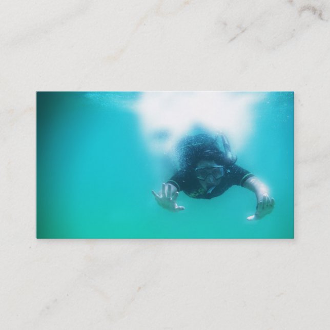 Carte De Visite photo parfait snorkeling (Devant)