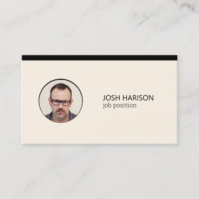Carte De Visite Photo personnalisée (Devant)