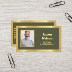 Carte De Visite Photo personnalisée militaire retraitée