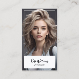 Carte De Visite Photo personnalisée par casque et code QR