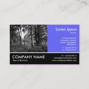 Carte De Visite Photo Pied - Electric Blue - In the Woods