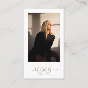 Carte de visite photo professionnel moderne