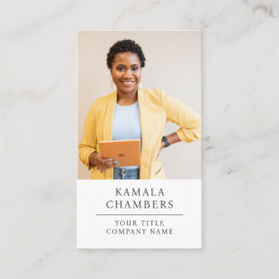 Carte de visite photo professionnel moderne