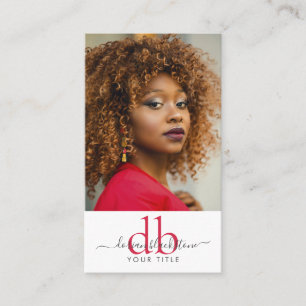 Carte de visite photo professionnel moderne