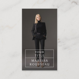 Carte de visite photo professionnel moderne